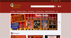 Desktop Screenshot of chequeteatro.com.br