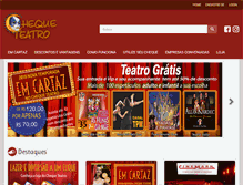 Tablet Screenshot of chequeteatro.com.br